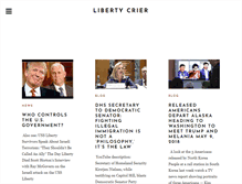 Tablet Screenshot of libertycrier.com